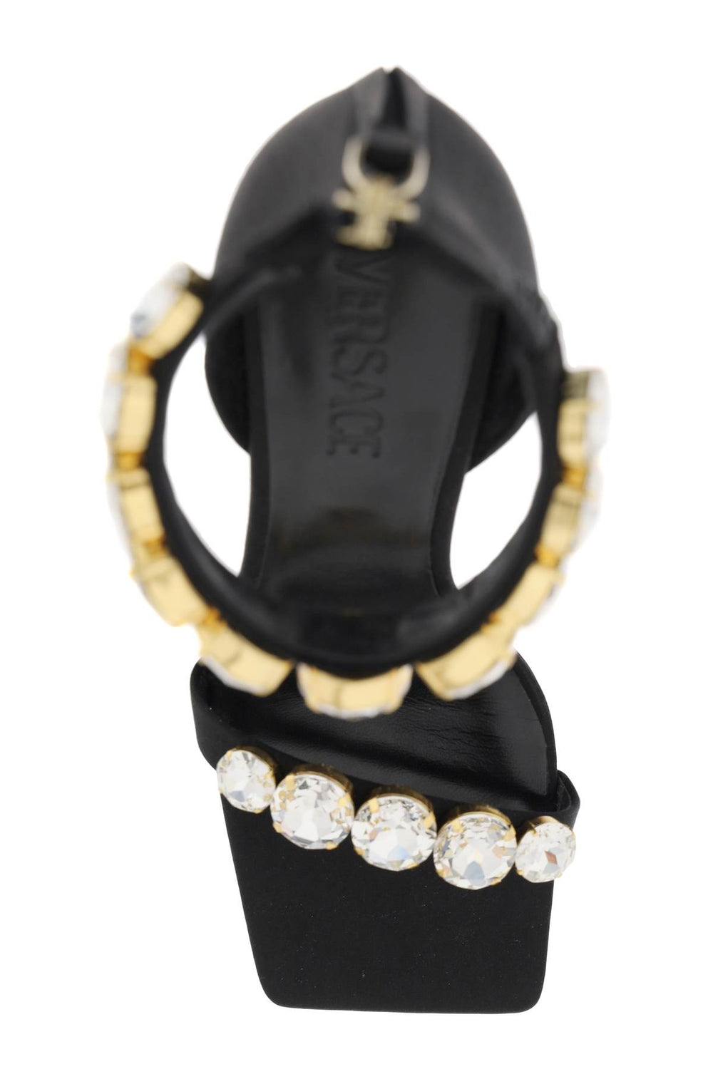 satin sandals with crystals-1