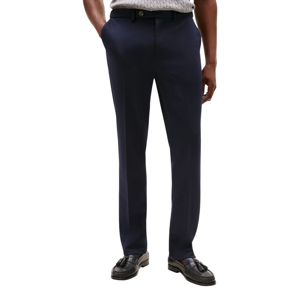 Tommy Hilfiger Blue Recycled Polyester Dress Pants – SEYMAYKA