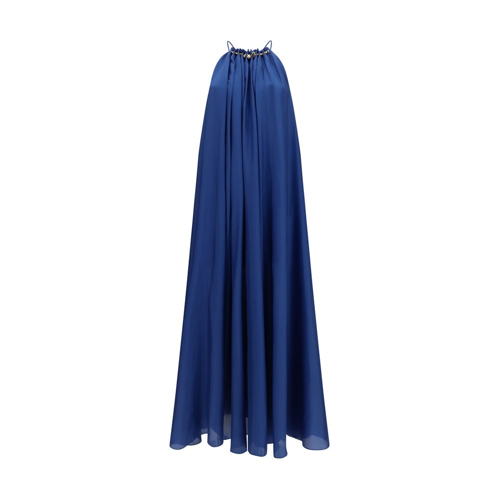 Zimmermann Aster Gathered Bead Maxi Dress in Blue
