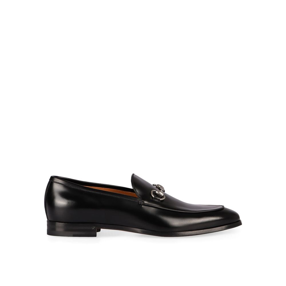 Gucci Black Calfskin Slip-On Loafers – SEYMAYKA display picture 2