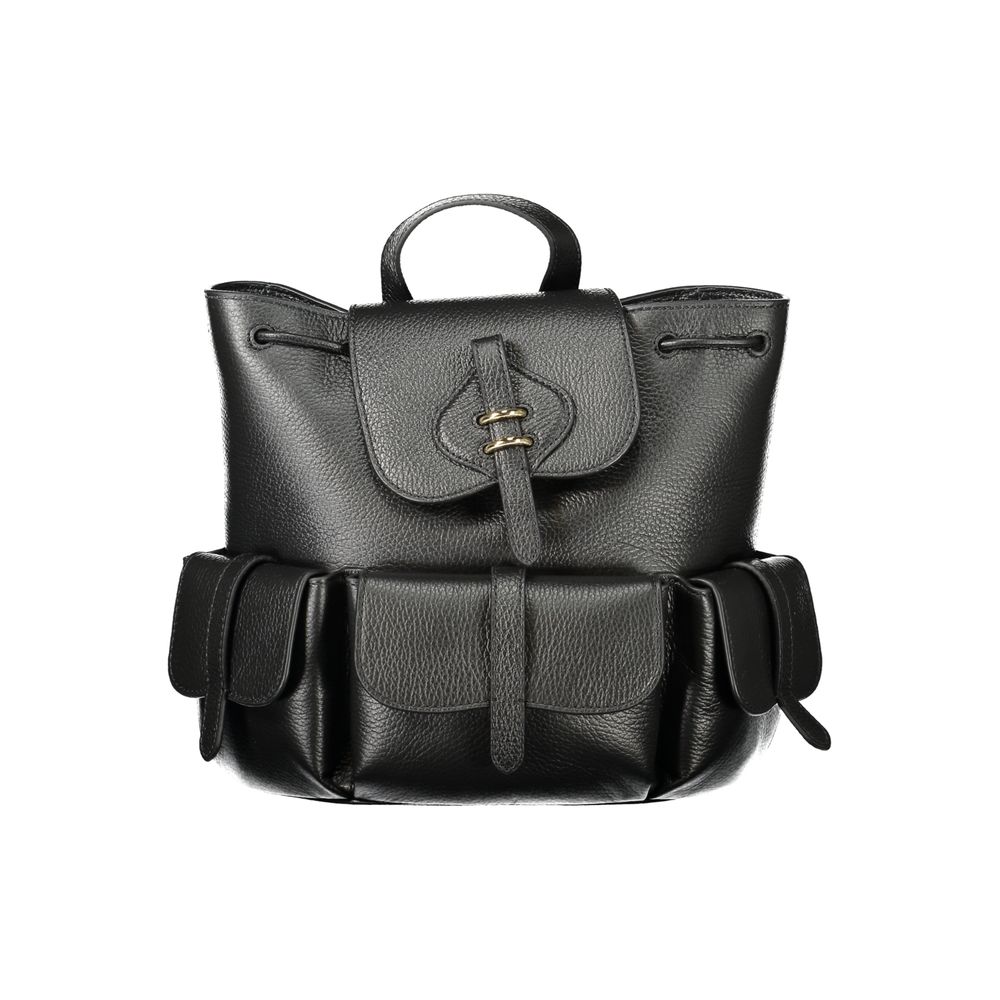coccinelle leather backpack Women's Brown Logo the distinctive flap closure with plectrum is the symbol of Coccinelles identity Coccinelle Nory Backpack grained leather