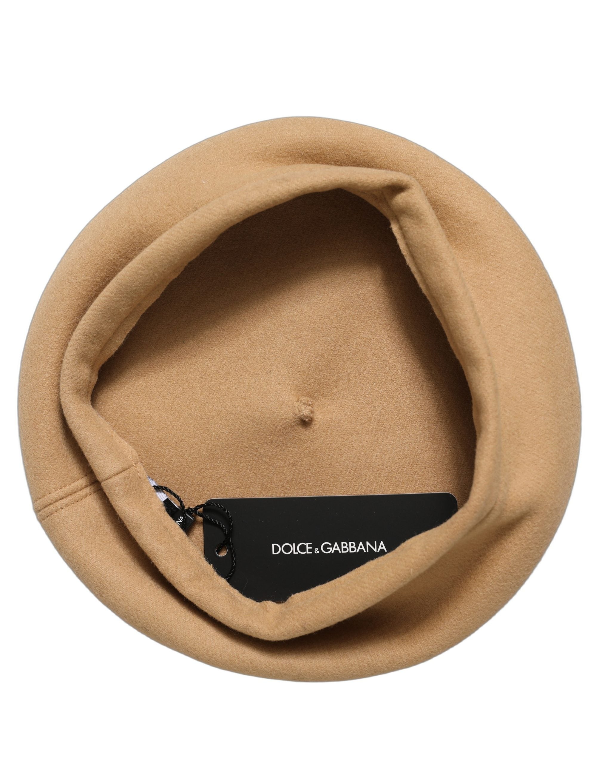 Dolce & Gabbana Beige Wool French Style Beret Capello Women\'s Hat Bon Chic main image 4