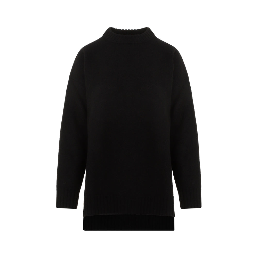 Black Wool Pullover-1