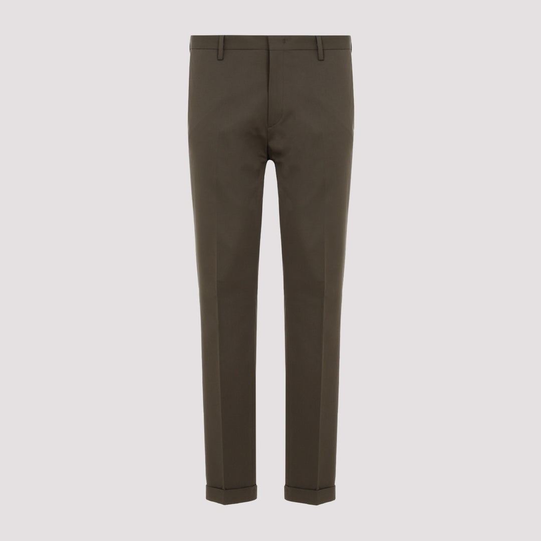 Grey Organic Cotton Trousers-0