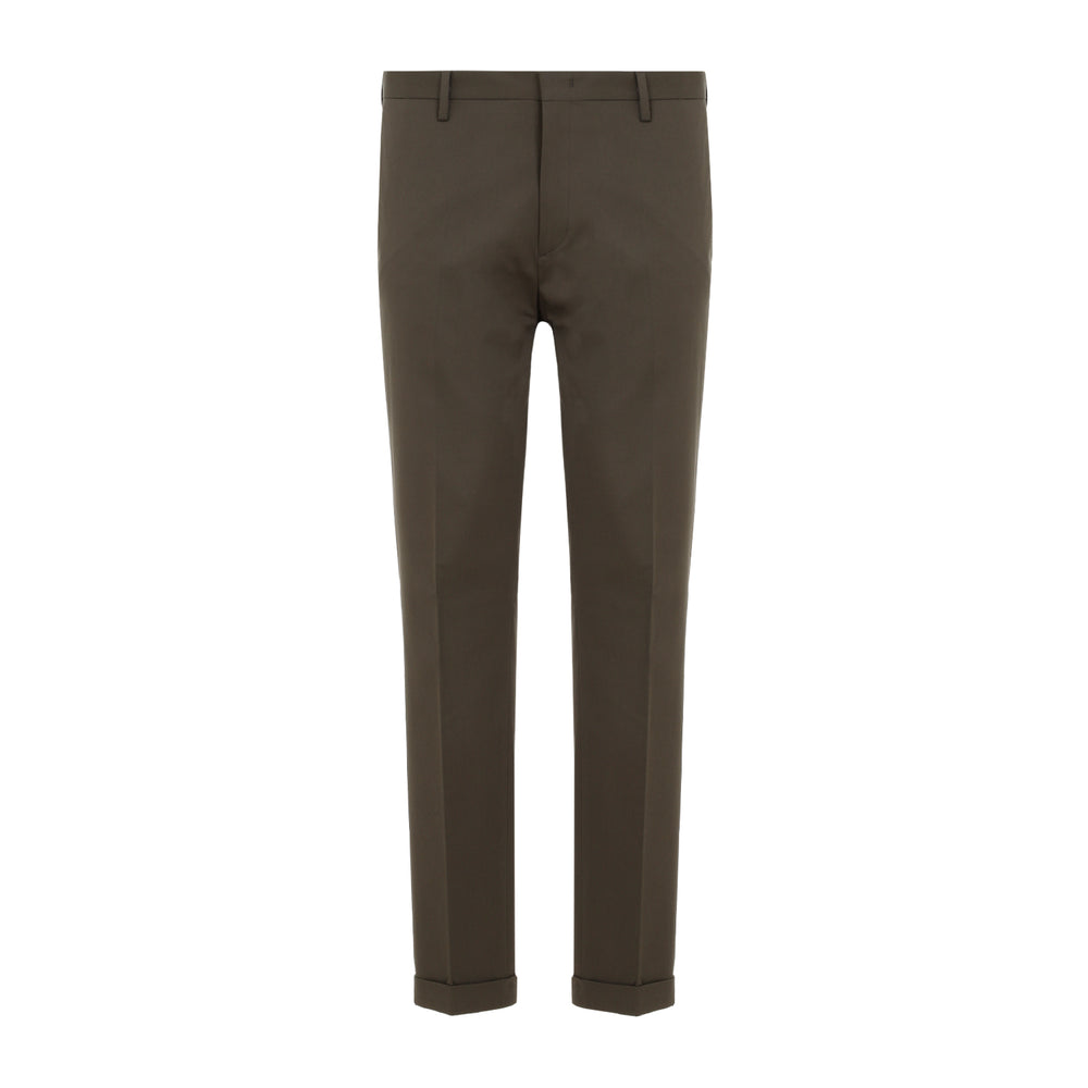 Grey Organic Cotton Trousers-1