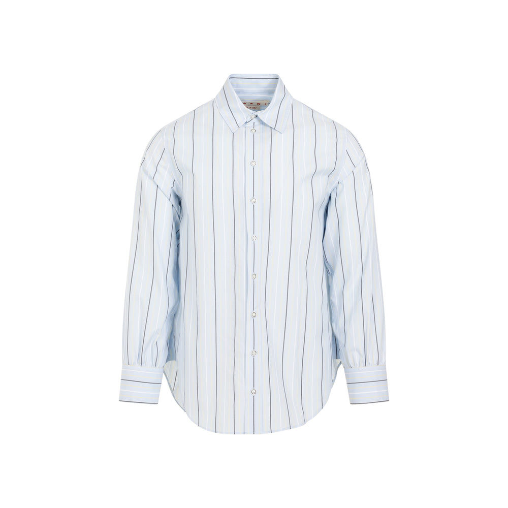 Aquamarine Cotton Shirt-1