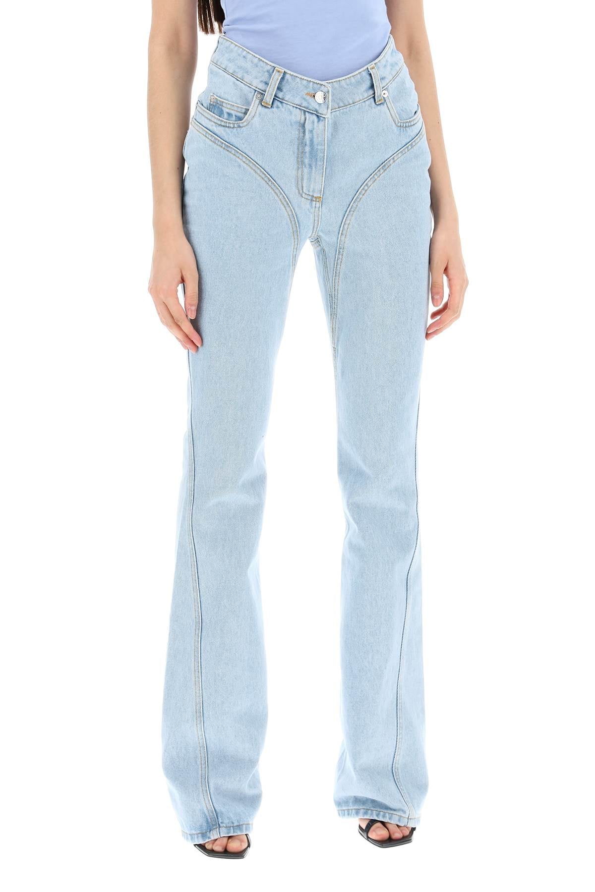 skinny flared jeans-1