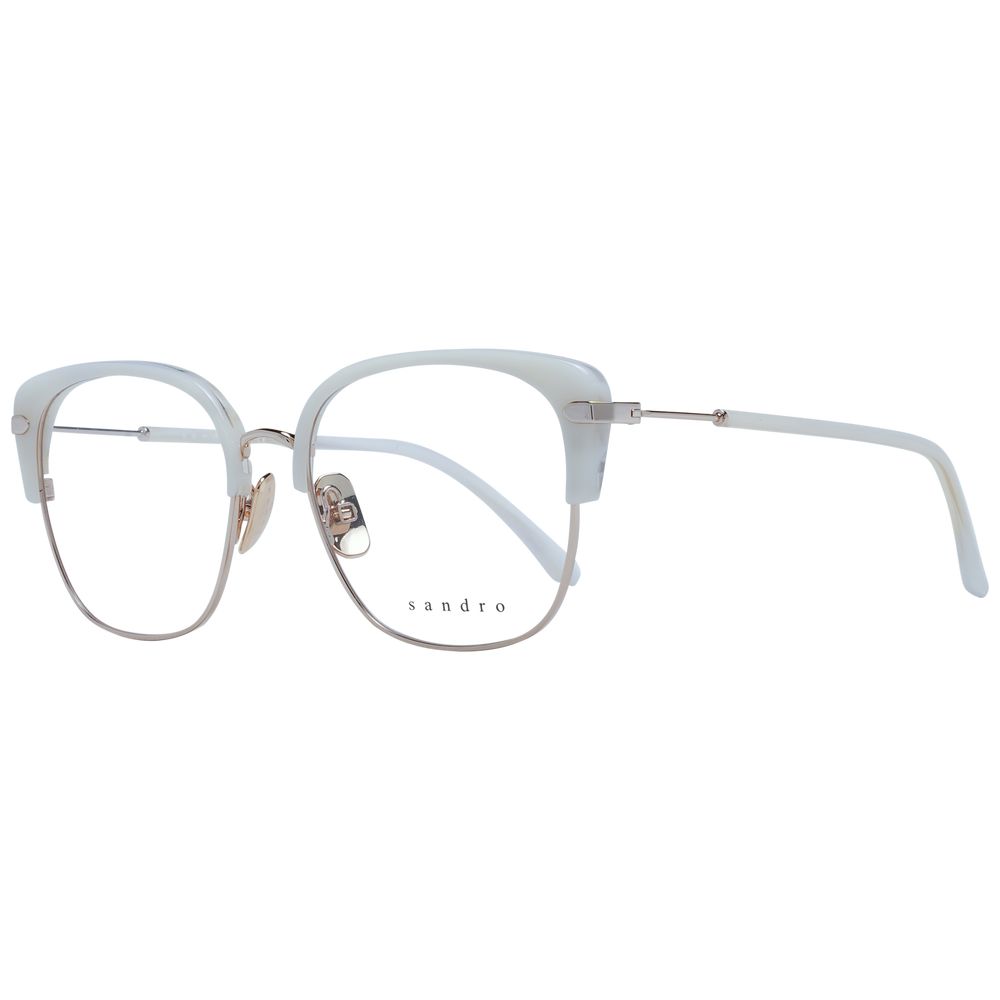 Sandro White Stainless Steel Glasses (Frames) – SEYMAYKA display picture 2