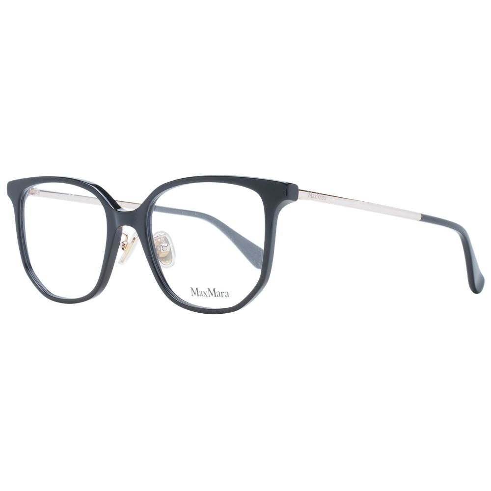 Max Mara Black Plastic Glasses Women\'s (Frames) MaxMara MM5012 001 Shiny Black Clear Lens Plastic 54 mm  main image 2