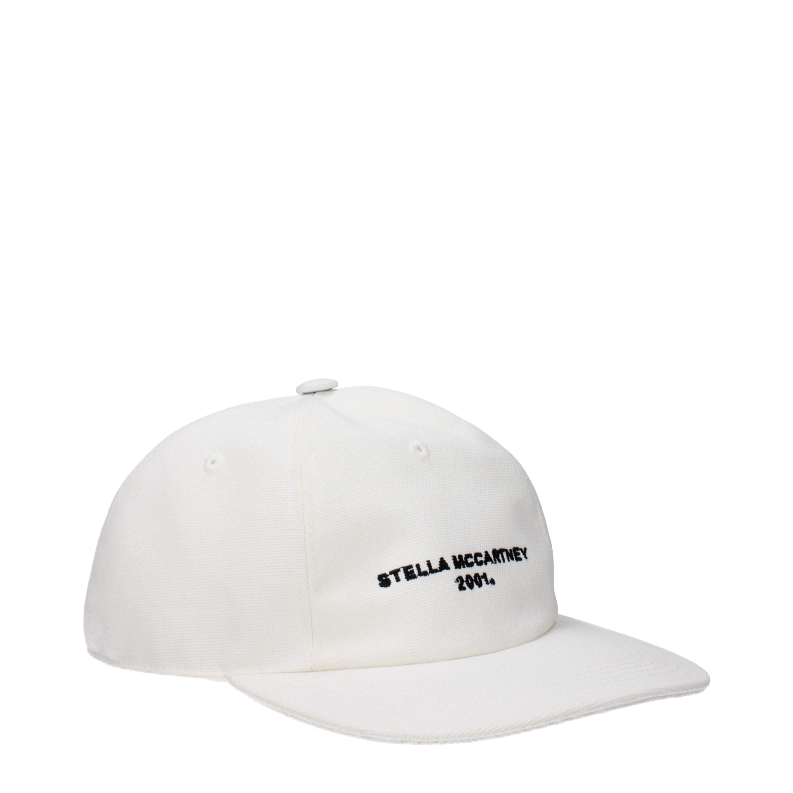 Stella McCartney White Cotton Cap (Baseball Hat) – SEYMAYKA display picture 1
