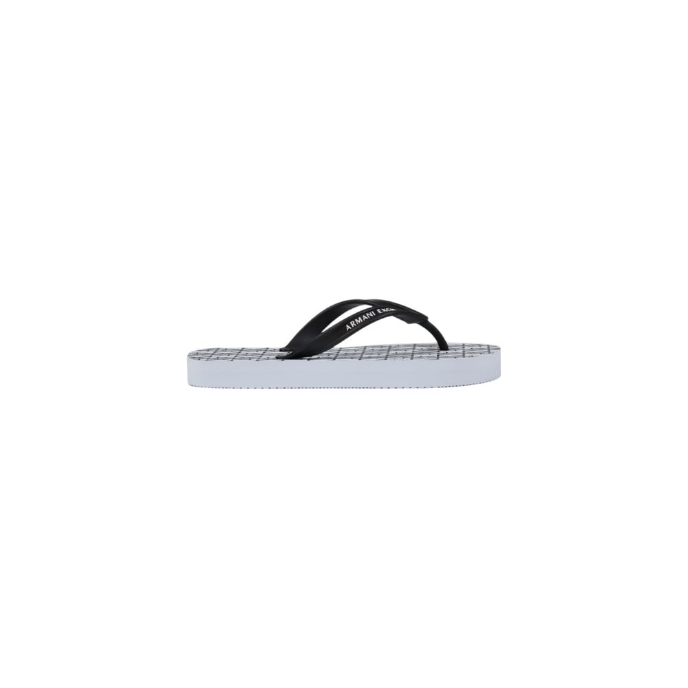 Armani Exchange White Rubber Flip-Flop Sandal – SEYMAYKA display picture 3