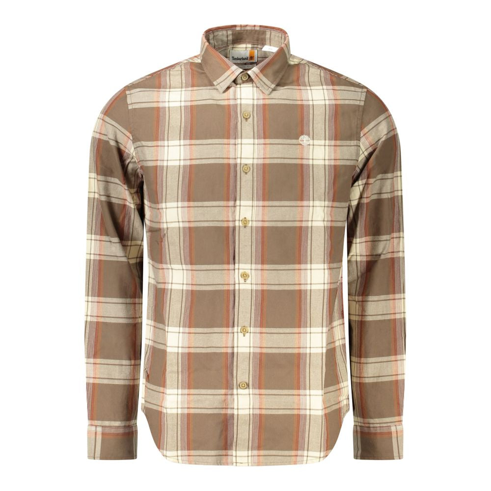 Timberland Men's Long-sleeved Shirt, Brown