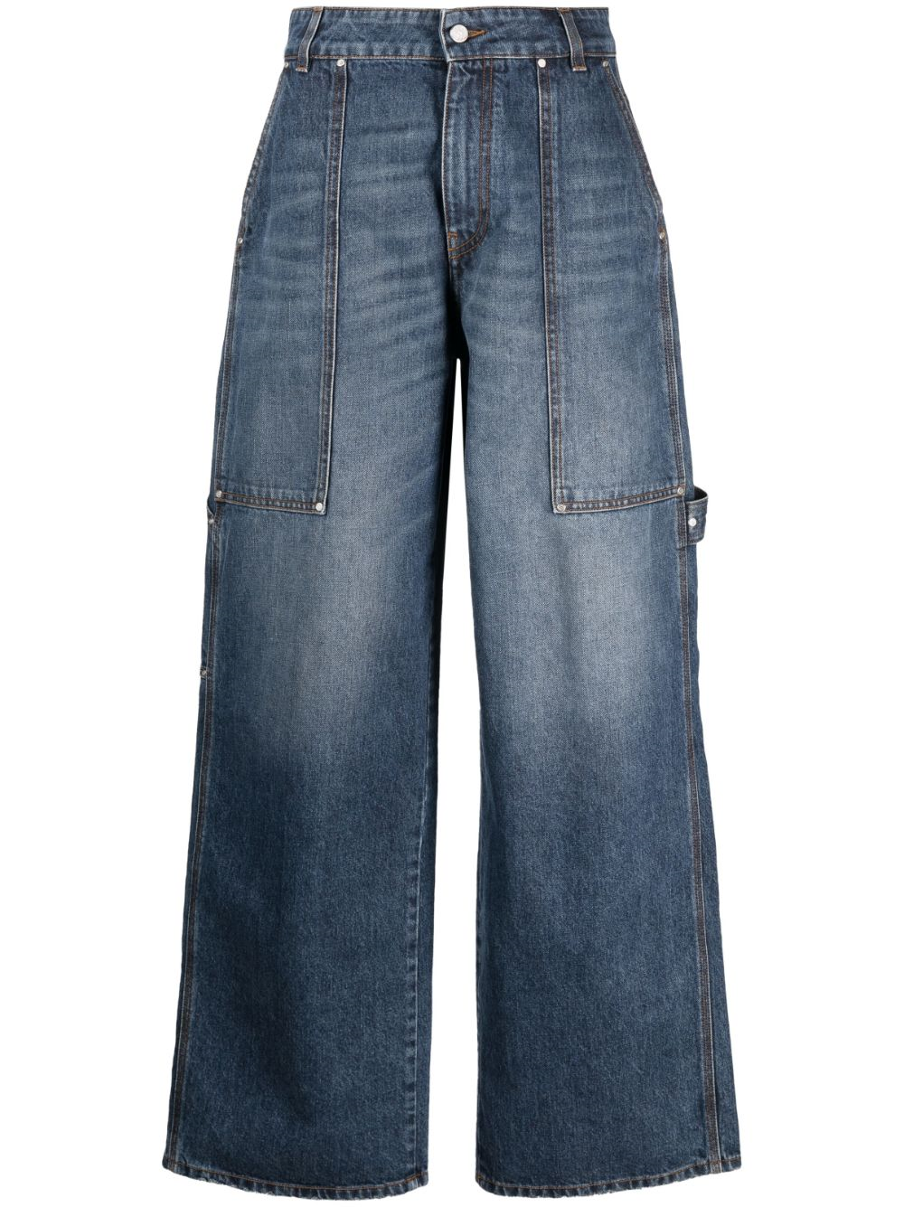 STELLA MCCARTNEY  ワイドレッグデニム　42 STELLA McCARTNEY wide-leg jeans – SEYMAYKA