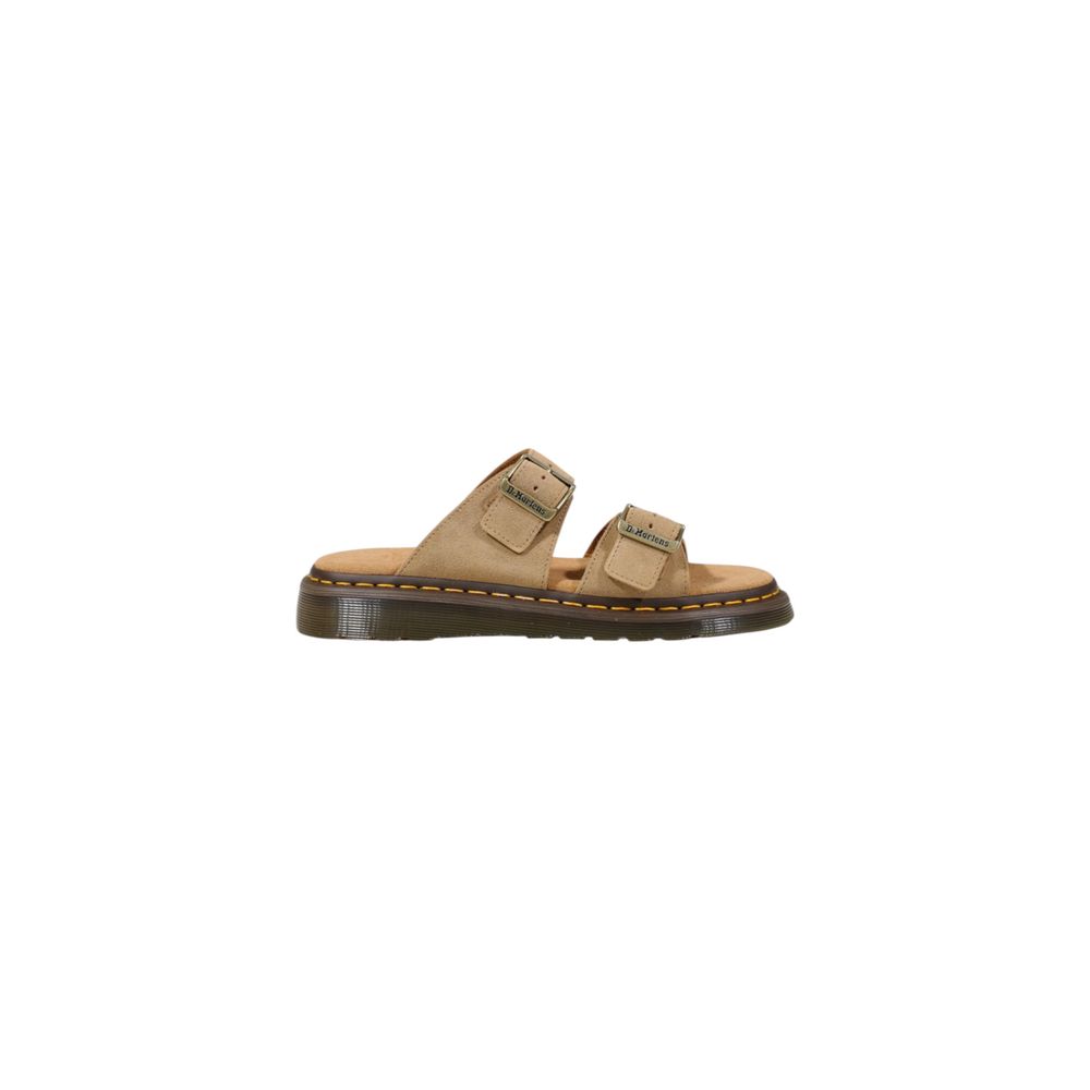 Dr. Martens Beige Leather Flat Sandals – SEYMAYKA