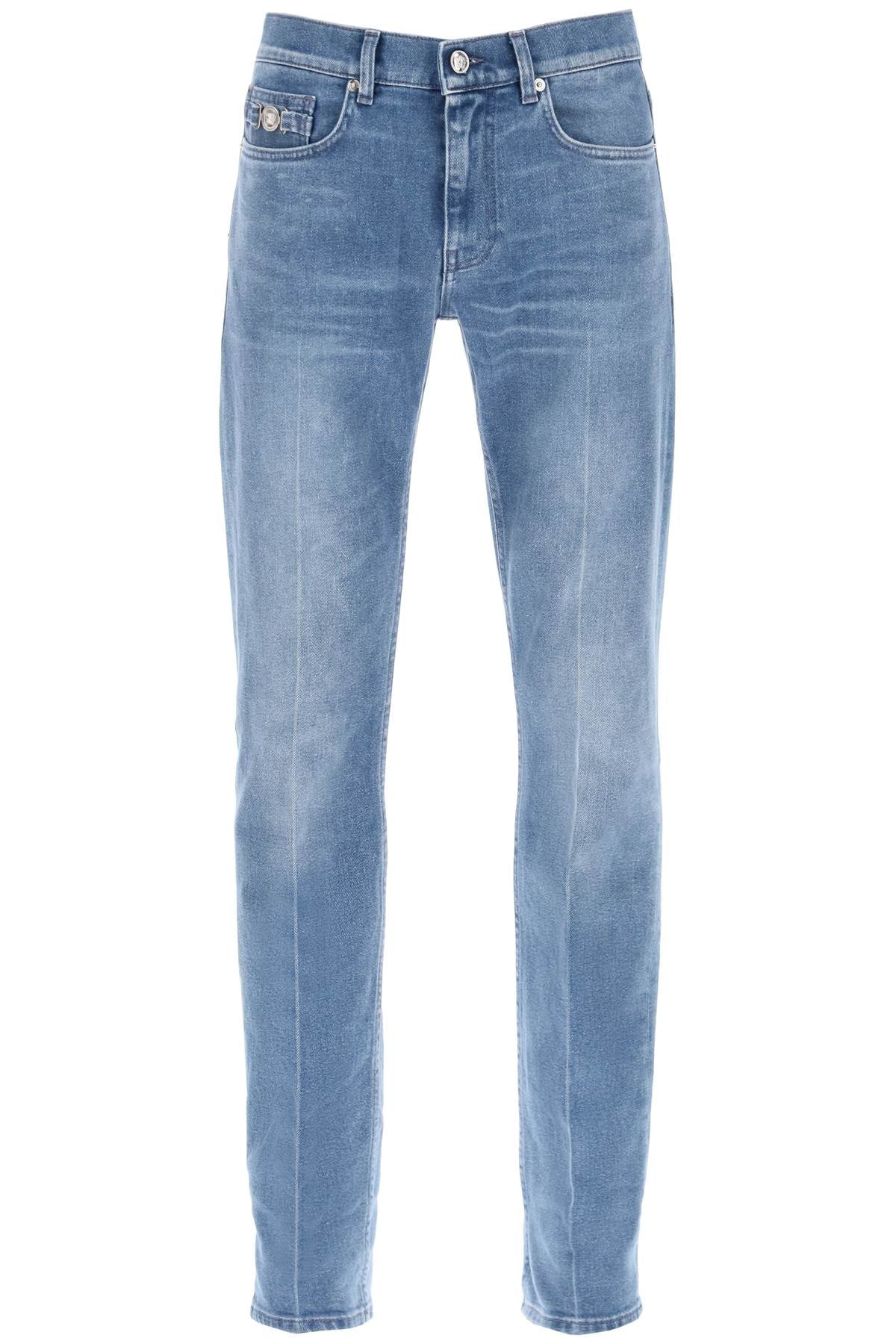 Versace stretch denim slim fit jeans-0
