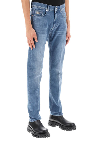 Versace stretch denim slim fit jeans-1