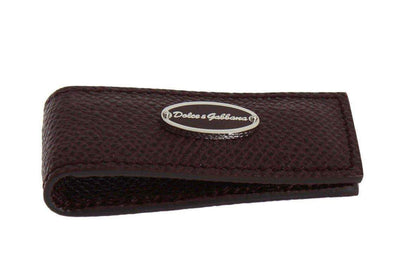 Dolce & Gabbana Bordeaux Leather Magnet Money Clip #men, Bordeaux, Brand_Dolce & Gabbana, Catch, Dolce & Gabbana, feed-agegroup-adult, feed-color-bordeaux, feed-gender-male, feed-size-OS, Gender_Men, Kogan, Money Clips - Men - Jewelry at SEYMAYKA