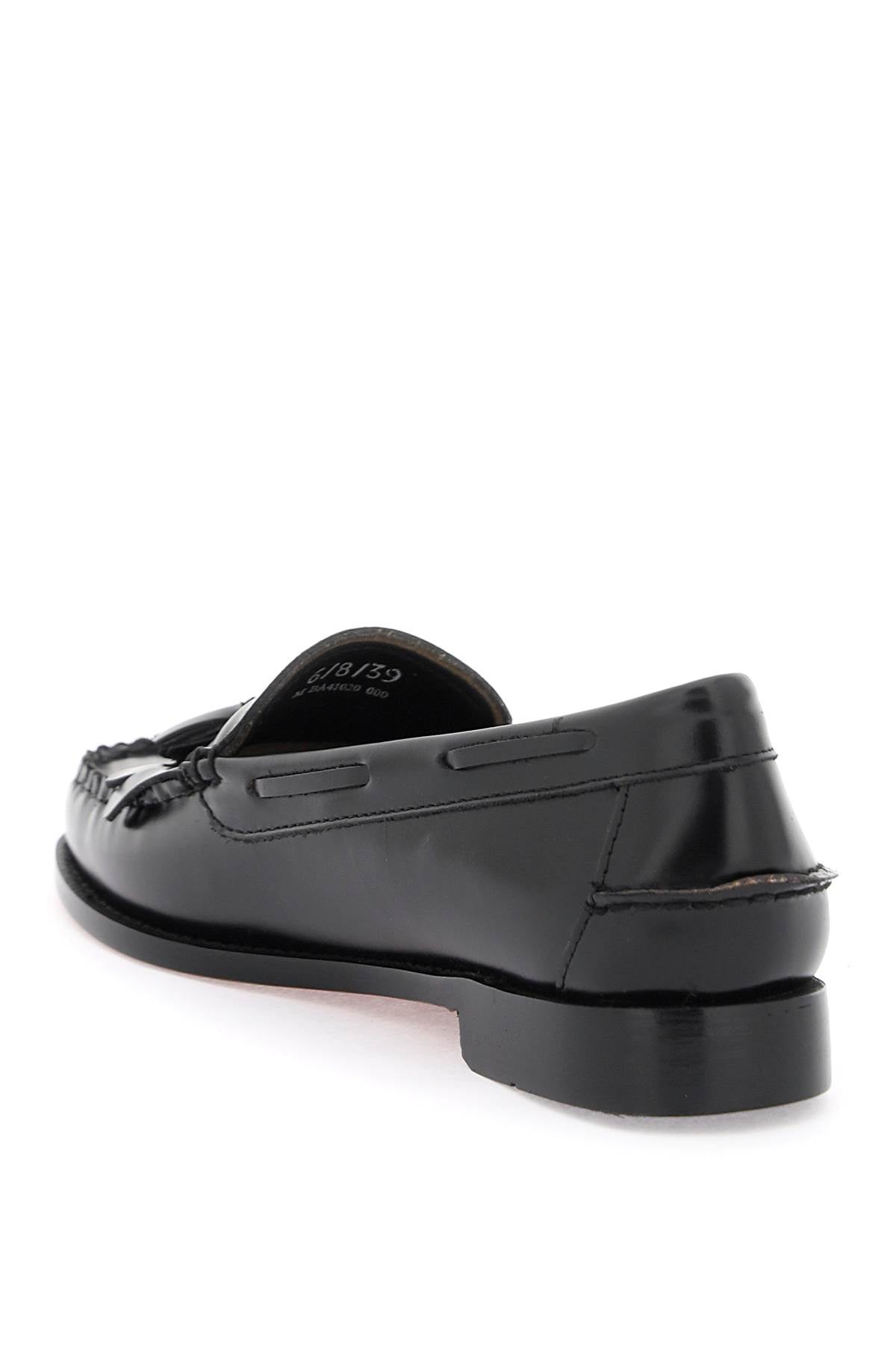 G.h. bass esther kiltie weejuns loafers in brushed leather-2