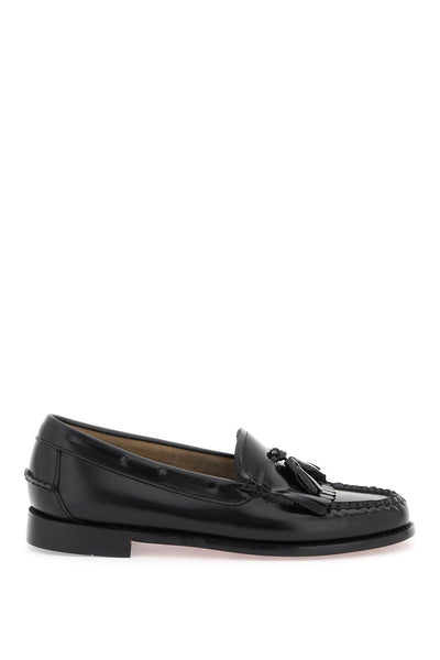 G.h. bass esther kiltie weejuns loafers in brushed leather-0