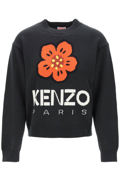 Kenzo bokè flower sweater in organic cotton-0