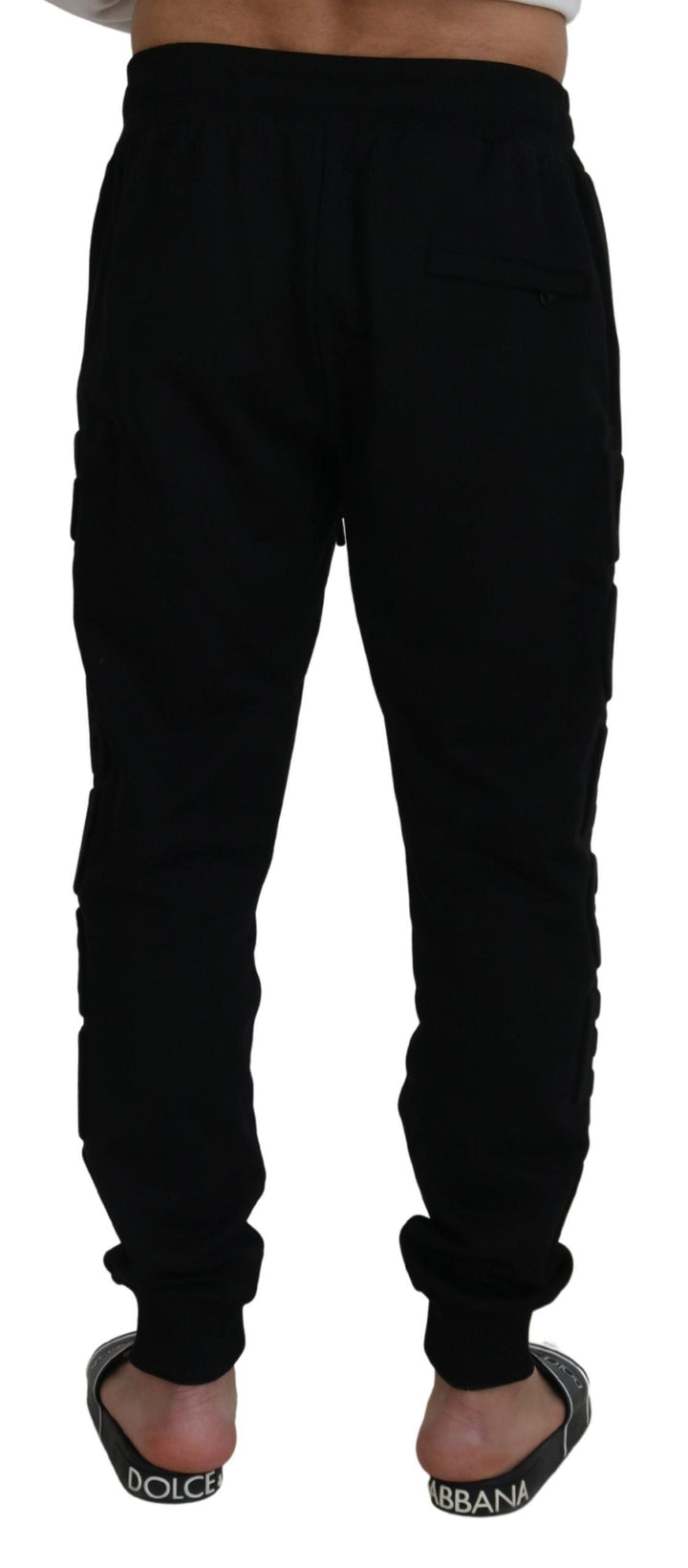 Dolce & Gabbana Black Cotton  Jogger Pants