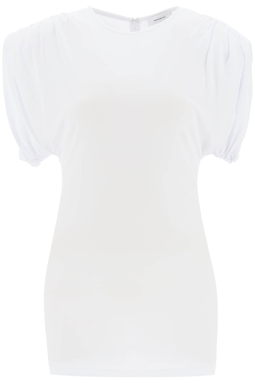 Wardrobe.nyc mini sheath dress with structured shoulders-0