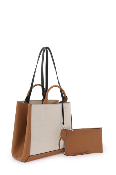 Tod's canvas & leather tote bag-2