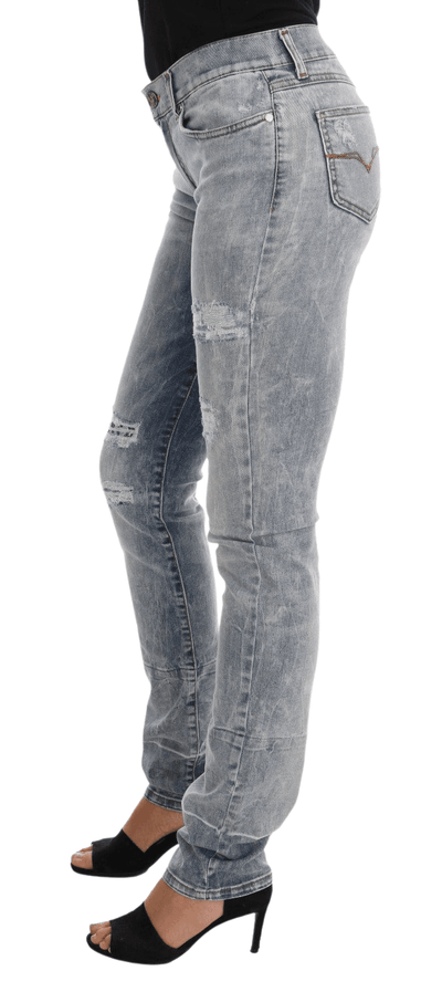Versace Jeans Women  Wash Torn Stretch Slim Fit Jeans #women, Blue, Catch, feed-agegroup-adult, feed-color-blue, feed-gender-female, feed-size-W26, Gender_Women, Jeans & Pants - Women - Clothing, Kogan, Versace Jeans, W26, Women - New Arrivals at SEYMAYKA