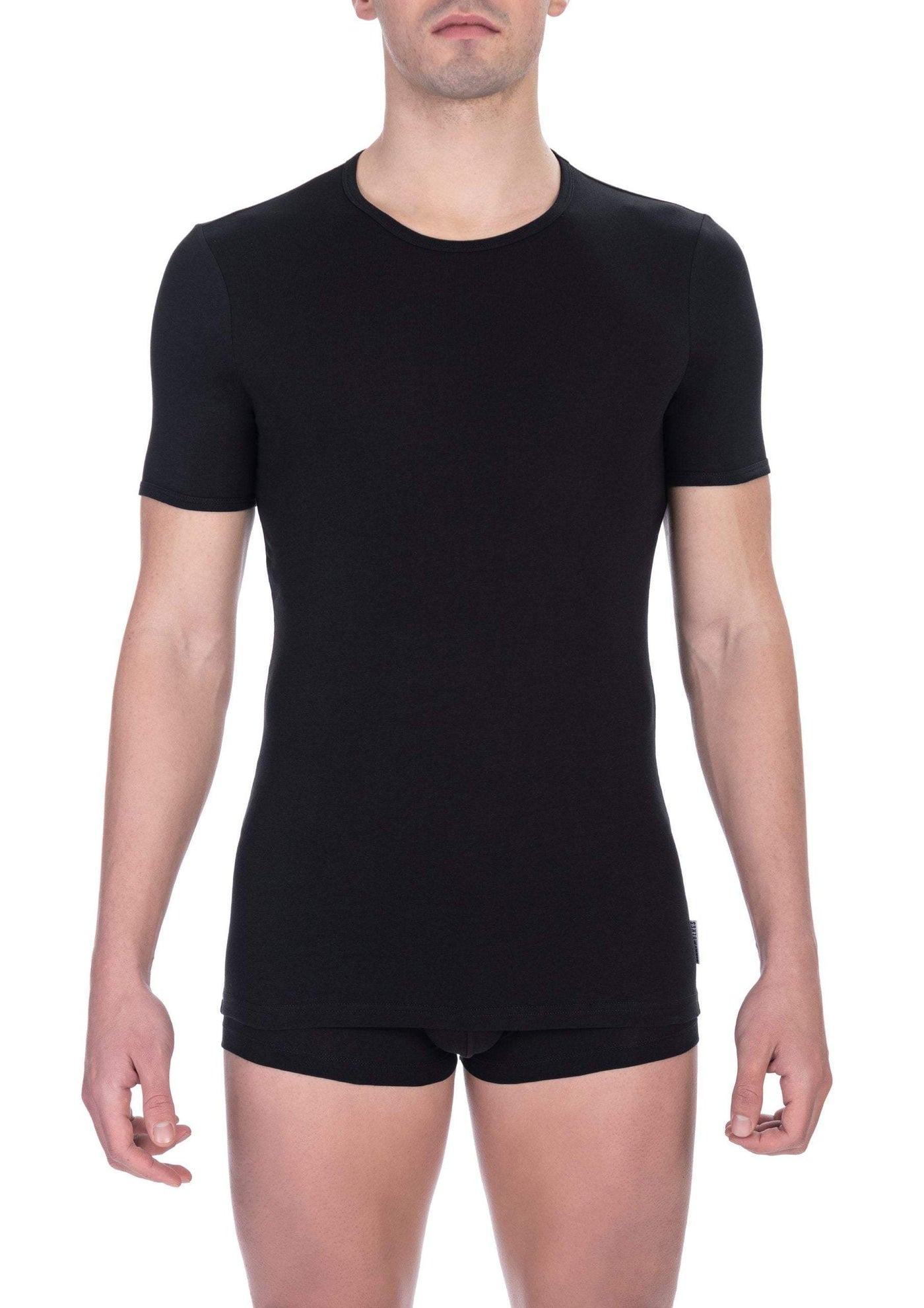 Bikkembergs Black Cotton T-Shirt #men, Bikkembergs, Black, feed-1, L, M, S, T-Shirts - Men - Clothing at SEYMAYKA