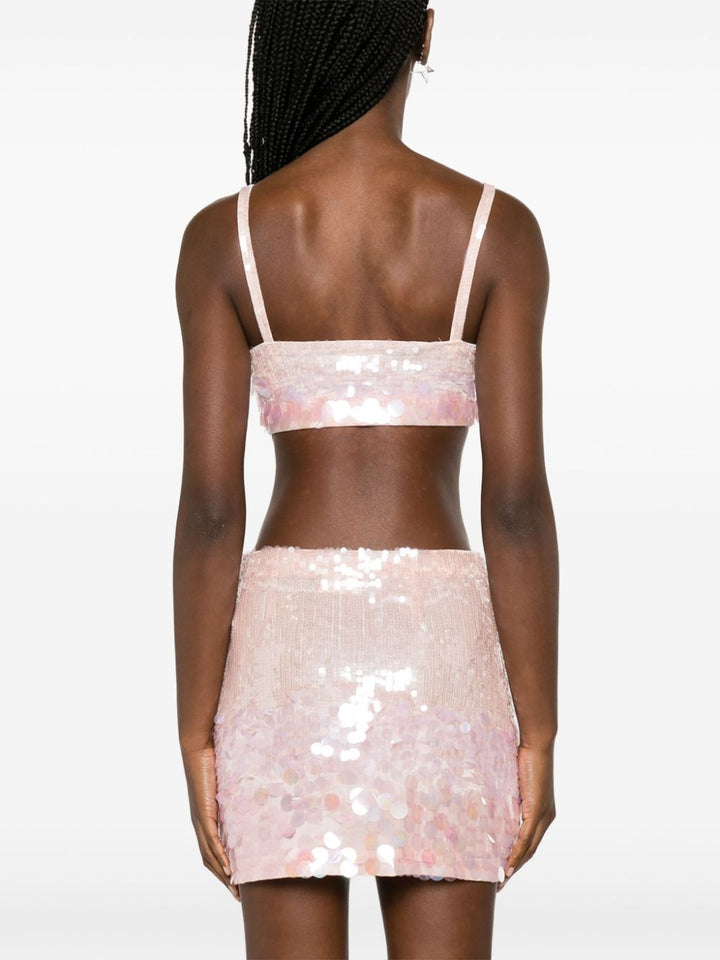 iridescent sequin cropped top-15