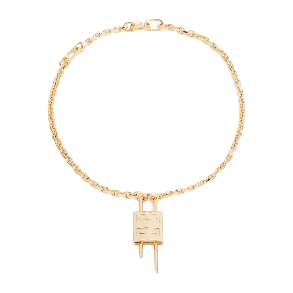 Golden-tone Lock necklace with 4G padlock-1
