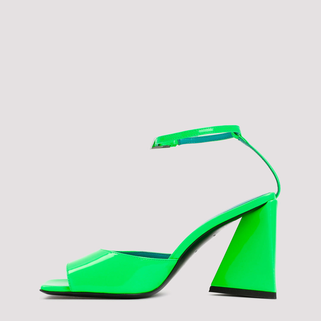 Green Leather Piper Sandal-3