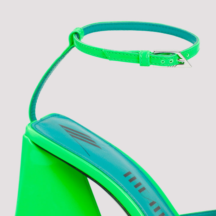 Green Leather Piper Sandal-4