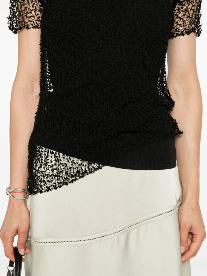 dot-embroidered semi-sheer top-4