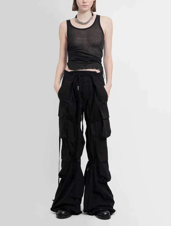 Mara Wrinkled Cropped Tank Top-1