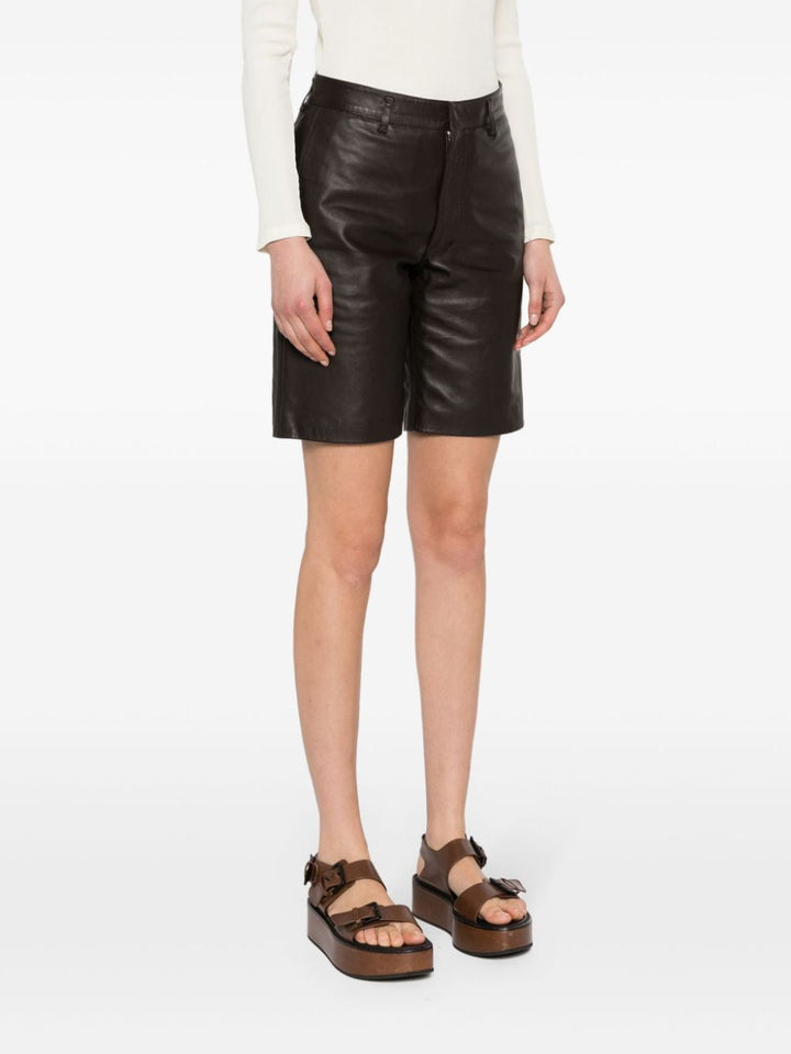 leather knee shorts-3