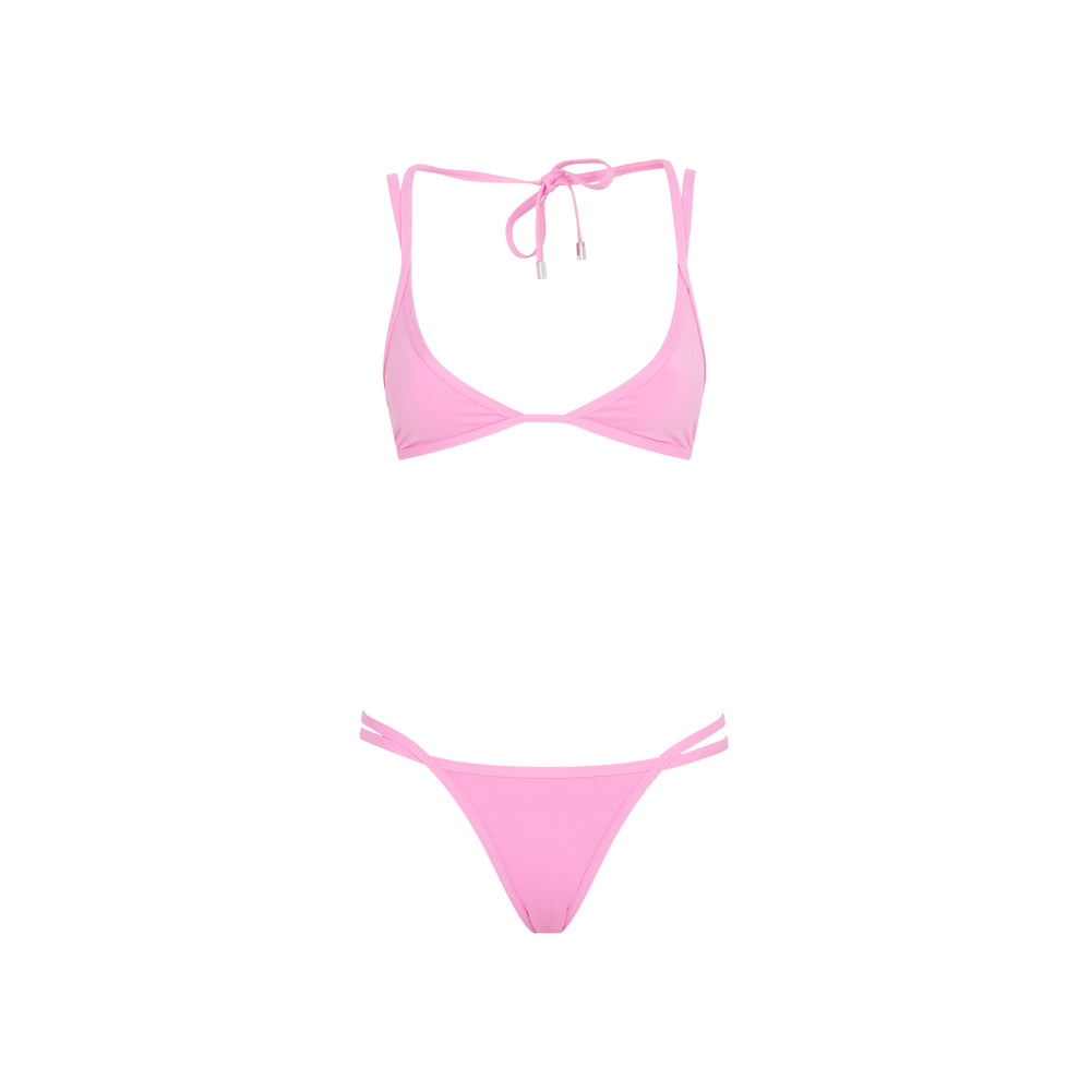 Hot Pink Triangle Bikini-1