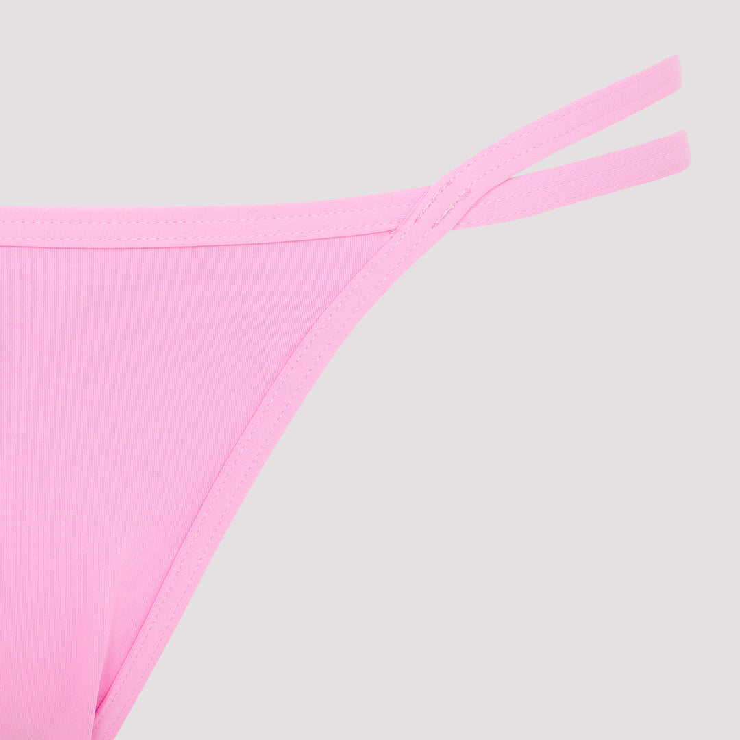 Hot Pink Triangle Bikini-5