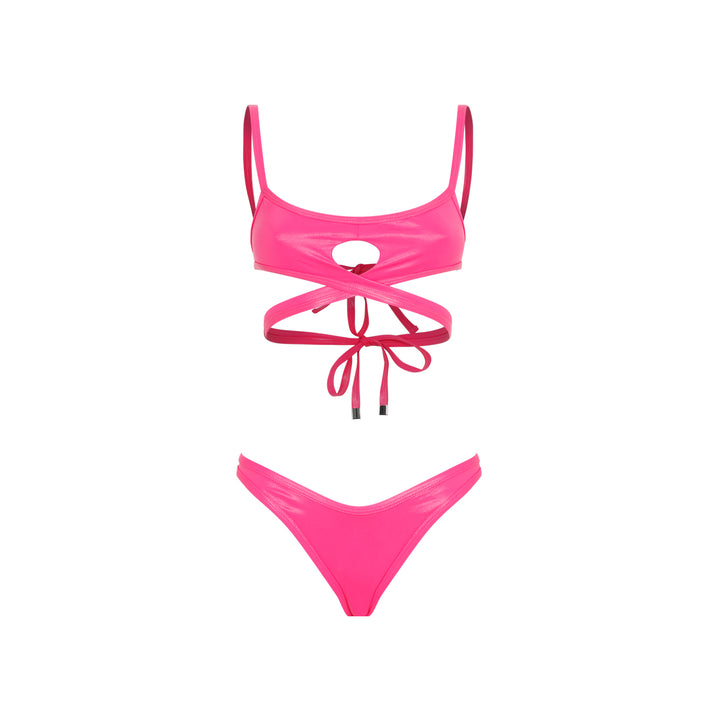 Fuchsia Cut-Out Bikini-1