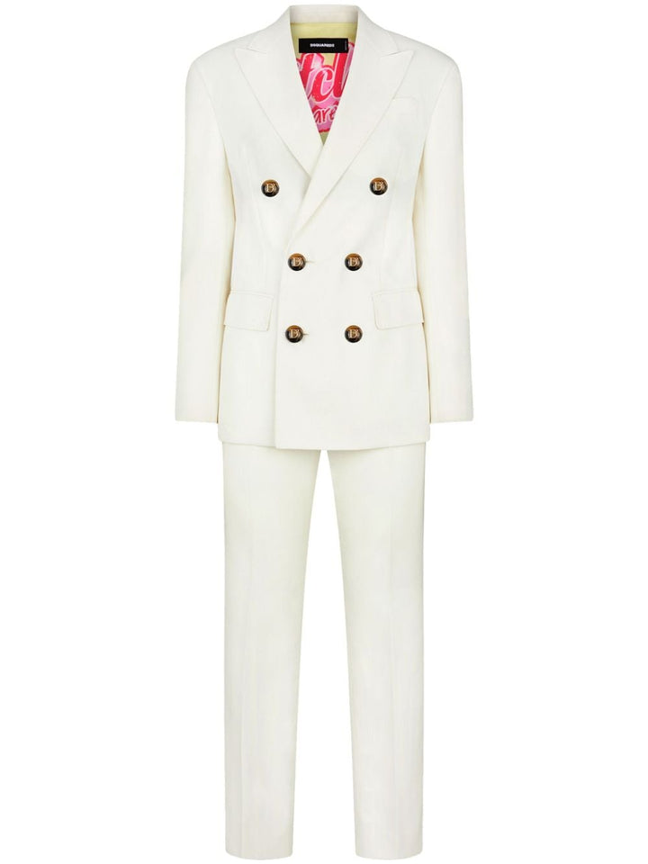 double-breast notched-lapel suit-0