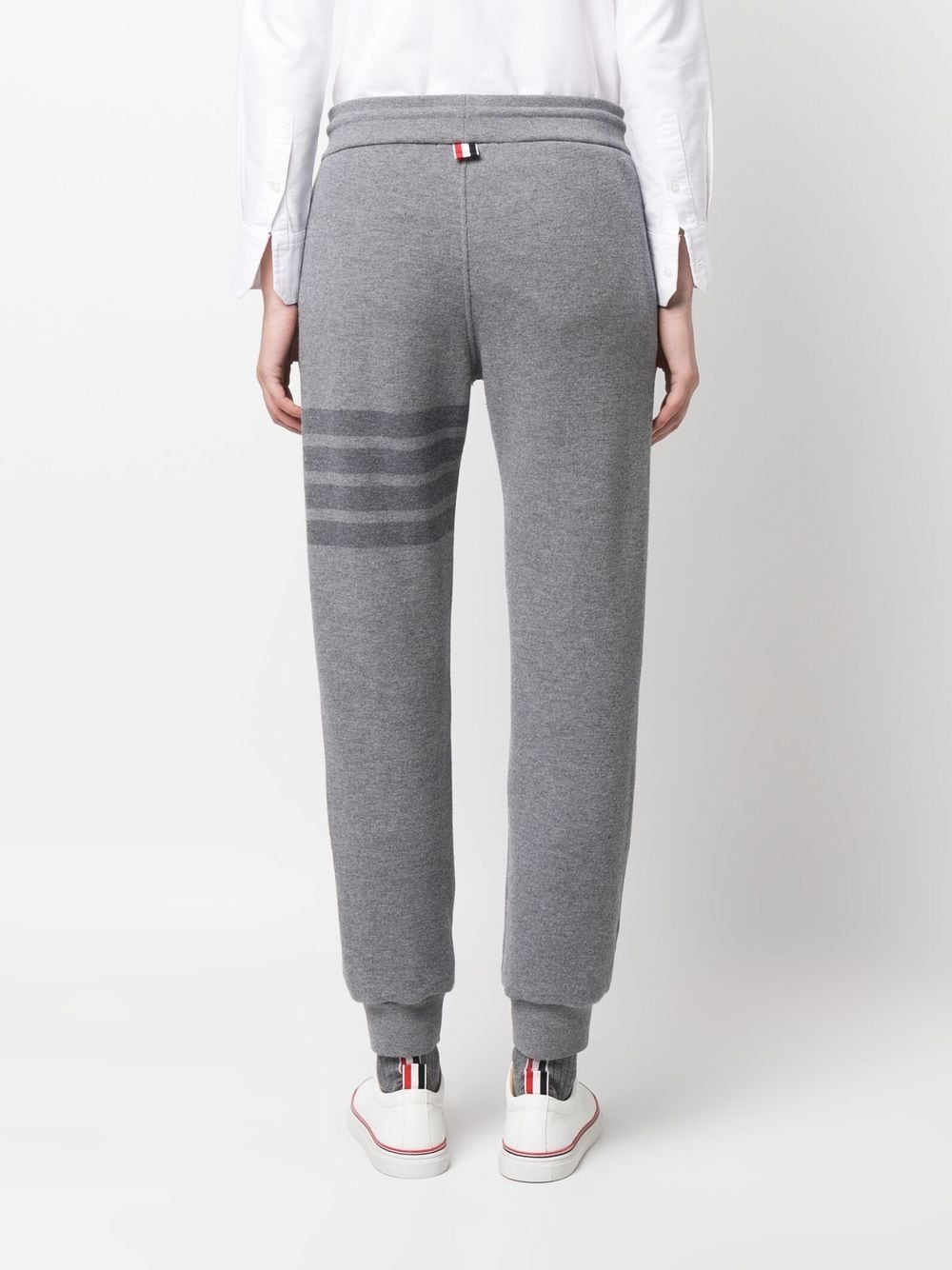 THOM BROWNE knitted side-stripe track pants-3