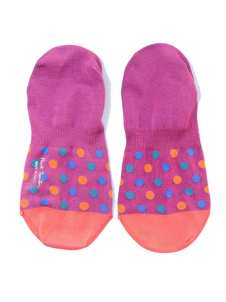PAUL SMITH dot-print no-show socks pink-1