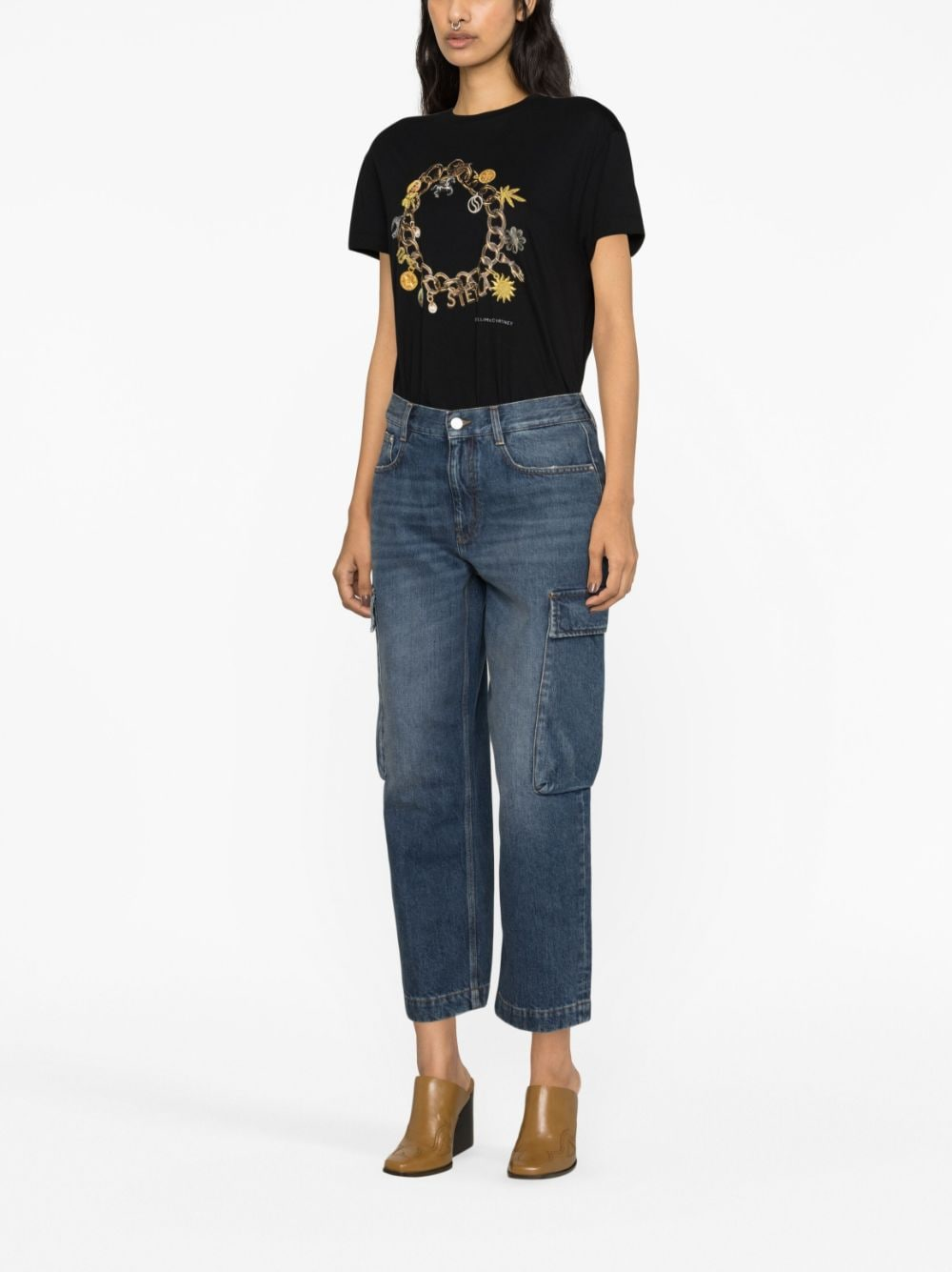STELLA MCCARTNEY cropped cargo jeans-3