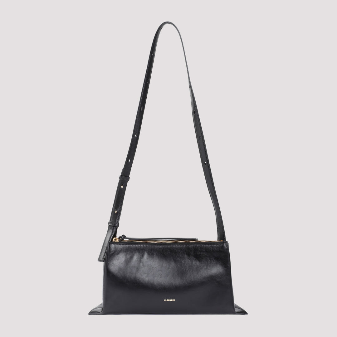 Black Empire Nappa Calf Leather Shoulder Bag-0
