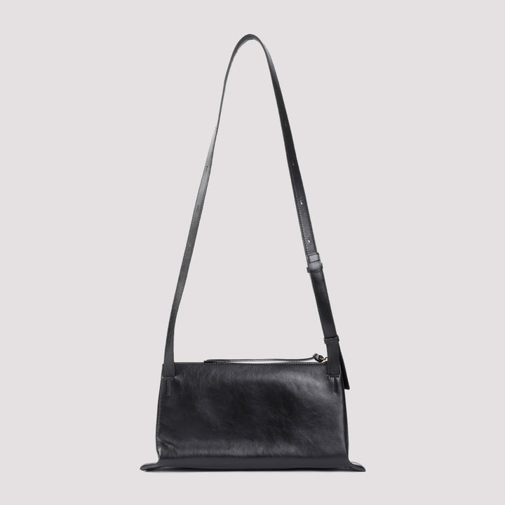 Black Empire Nappa Calf Leather Shoulder Bag-3