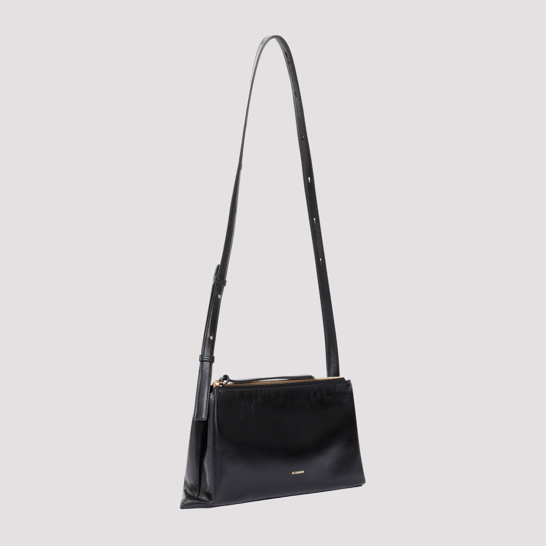 Black Empire Nappa Calf Leather Shoulder Bag-4