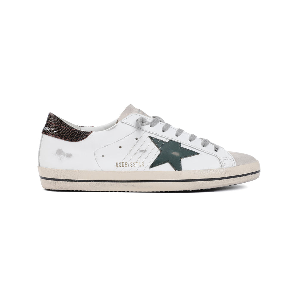 White Superstar Cow Leather Sneakers-1