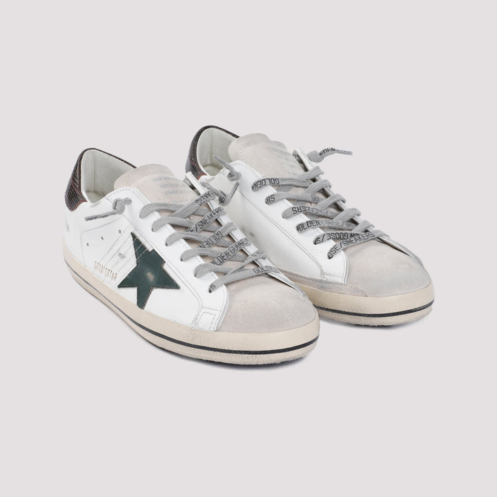 White Superstar Cow Leather Sneakers-4
