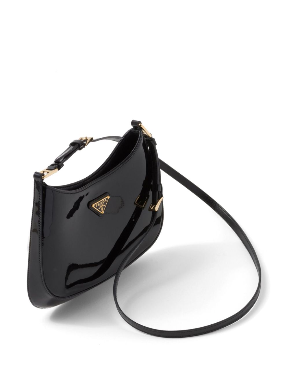 Cleo patent-leather shoulder bag-5