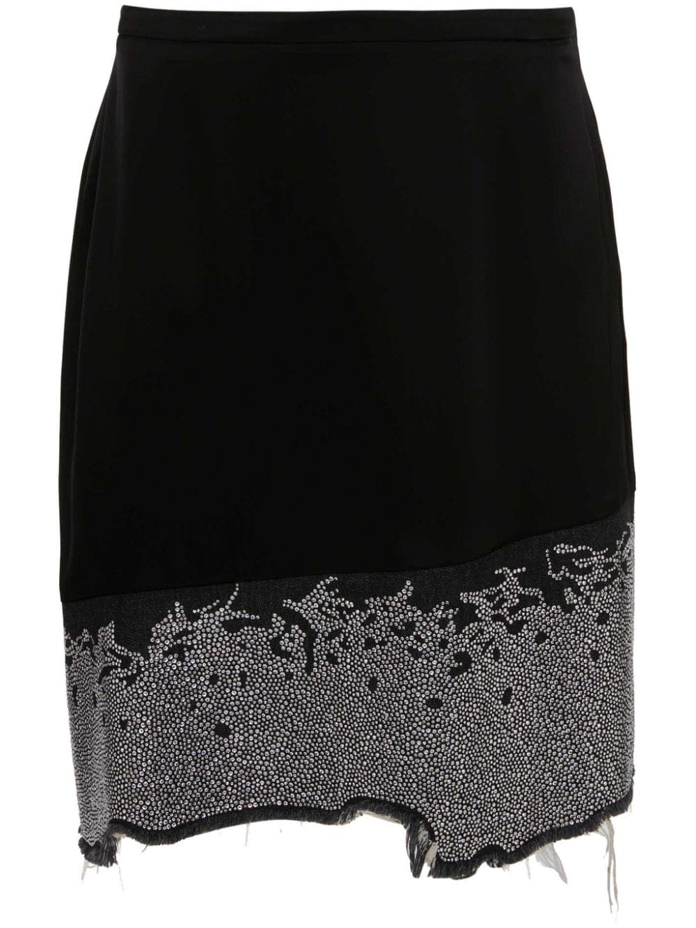 JWAnderson glitter-detail asymmetric skirt-0